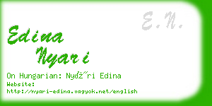 edina nyari business card